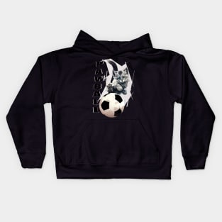 Pawball, cat football Kids Hoodie